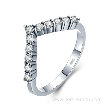 Hot Sale S925 Silver Rings Engagement Band Rings